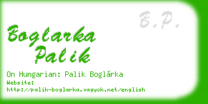 boglarka palik business card